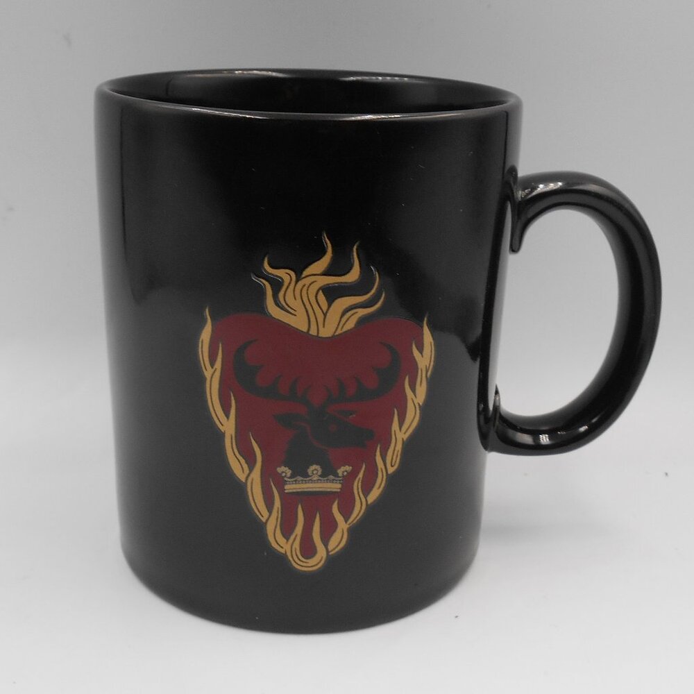 GAME OF THRONES STANNIS SIGIL MUG HBO COLLECTIBLE CERAMIC CUP RARE SHOW SERIES